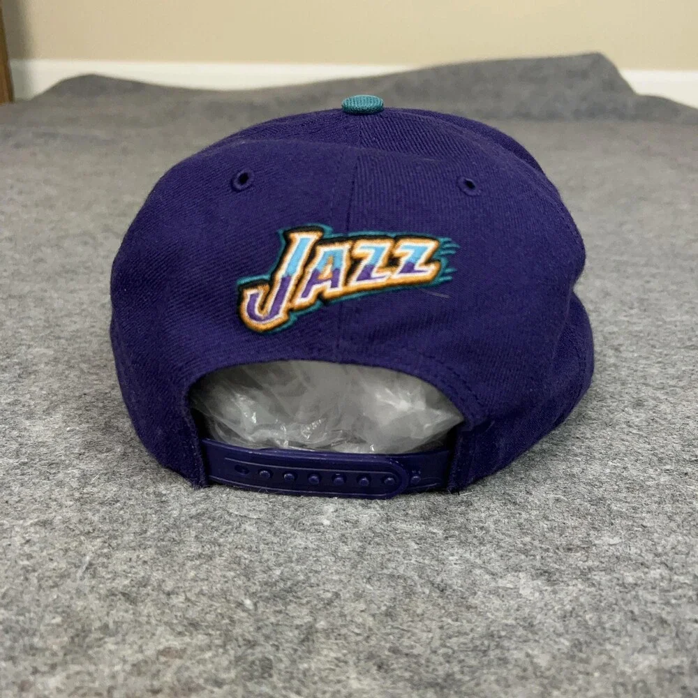 Vintage Utah Jazz Hat Cap Snap Back NBA Basketball Hardwood Classics‎ Mens 90s